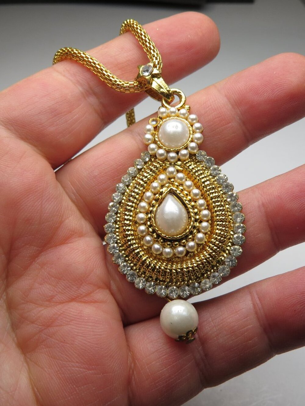 14k Pearl Tibet Necklace